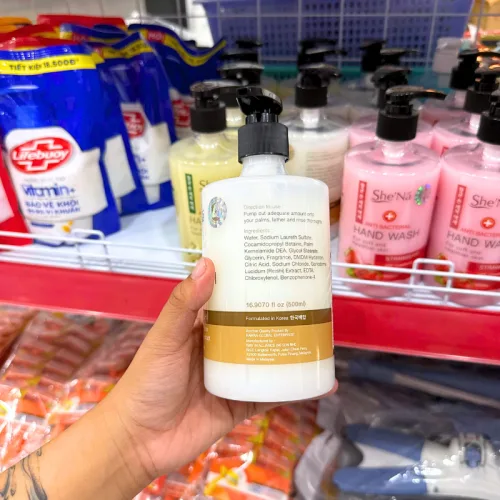 Nước rửa tay SHENA tinh chất nấm linh chi, diệt khuẩn 500ml