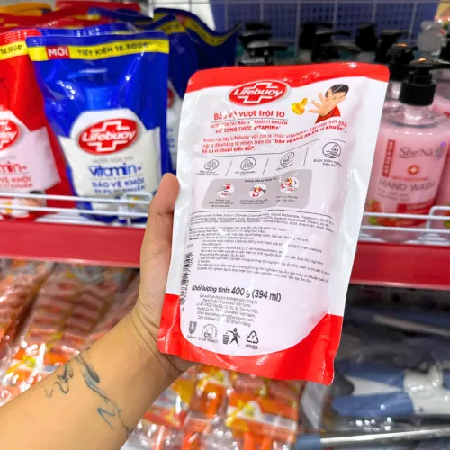 Nguồn hàng sỉ nước Rửa Tay LIFEBUOY Bảo Vệ Vượt Trội Túi 400g - Túi Đỏ
