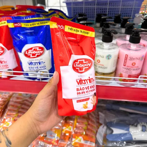 Nguồn hàng sỉ nước Rửa Tay LIFEBUOY Bảo Vệ Vượt Trội Túi 400g - Túi Đỏ