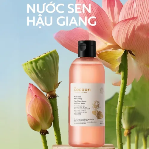 Toner Nước Sen Hậu Giang Cocoon 310ml Cho Da Nhạy Cảm
