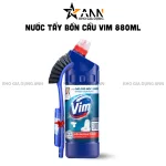 Nước Tẩy Bồn Bồn Vim 880ml - Chai Khử Mùi Bồn Cầu Diệt Khuẩn Siêu Sạch Tiết Kiệm Tặng 1 Cây Cọ Bồn Cầu