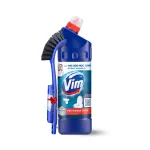 Nước Tẩy Bồn Bồn Vim 880ml - Chai Khử Mùi Bồn Cầu Diệt Khuẩn Siêu Sạch Tiết Kiệm Tặng 1 Cây Cọ Bồn Cầu