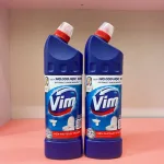 Nước Tẩy Bồn Bồn Vim 880ml - Chai Khử Mùi Bồn Cầu Diệt Khuẩn Siêu Sạch Tiết Kiệm Tặng 1 Cây Cọ Bồn Cầu