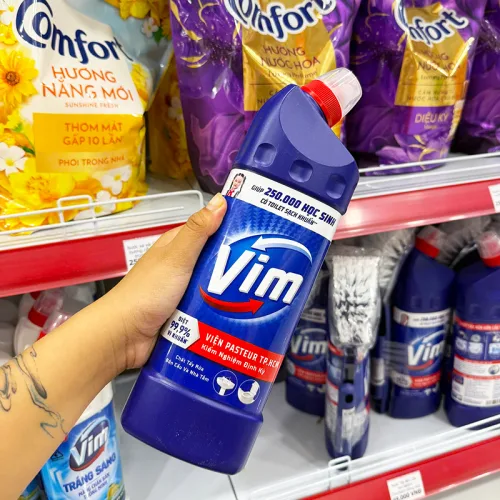Shop sỉ nước Tẩy Bồn Cầu & Nhà Tắm Vim 880ml - Không Tặng Bàn Chải