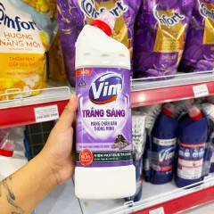 Chỗ sỉ nước Tẩy Bồn Cầu Vim Than Hoạt Tính & Hương Oải Hương 880ml - Chai Màu Tím