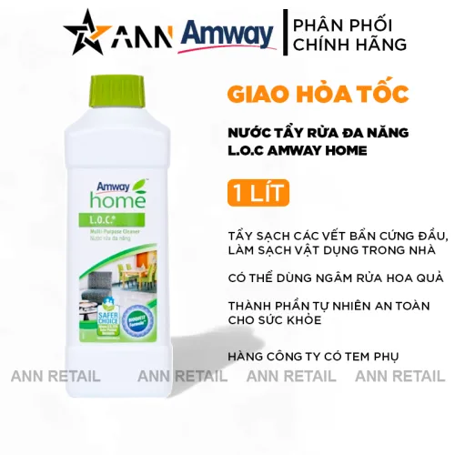 Chỗ sỉ nước Tẩy Rửa Đa Năng L.O.C Amway Home Dung Tích 1 Lít Chính Hãng