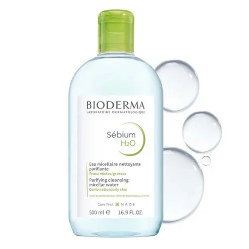 Bioderma Sébium H2O Nước Tẩy Trang Màu Xanh 500ml Cho Da Dầu
