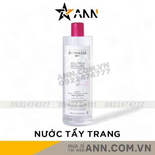 Byphasse Micellar Make-up Remover Solution nước tẩy trang 500ml