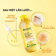 Nguồn hàng sỉ nước Tẩy Trang Garnier Nắp Vàng Micellar Cleansing Water Vitamin C Dành Cho Da Sạm Xỉn Màu 400ml