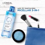 Nước tẩy trang Loreal Paris 400ml màu xanh đậm Micellar Water Deep Cleansing