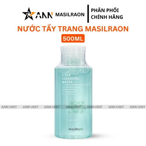 Chuyên sỉ nước Tẩy Trang Masilraon Cica Cleansing Water 500ml