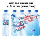 Nước Uống Đóng Chai Number One 1 Lốc Gồm 12 Chai (500ml/Chai)