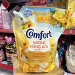Chỗ sỉ nước Xả Vải COMFORT Hương Nắng Mới Phơi Trong Nhà 3,7 Lít - Túi Vàng