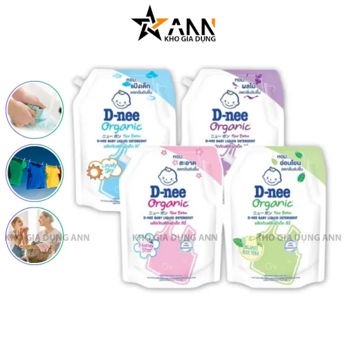 D-nee 1400ml – Nước giặt xả 2 trong 1 dành cho em bé