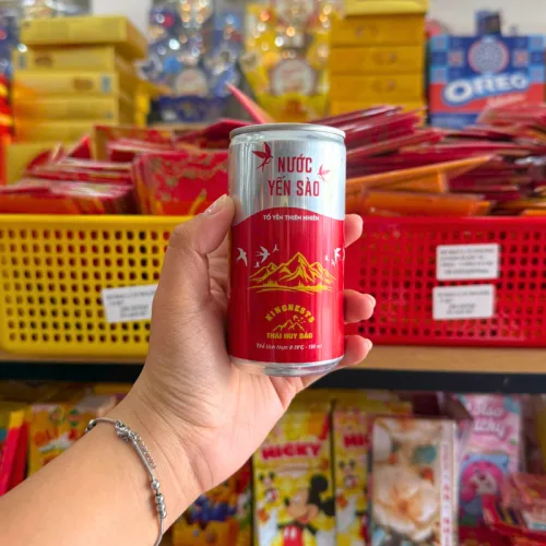 Nước yến sào Kingnests Thái Huy Bảo tổ yến thiên nhiên, 180ml, 5 lon