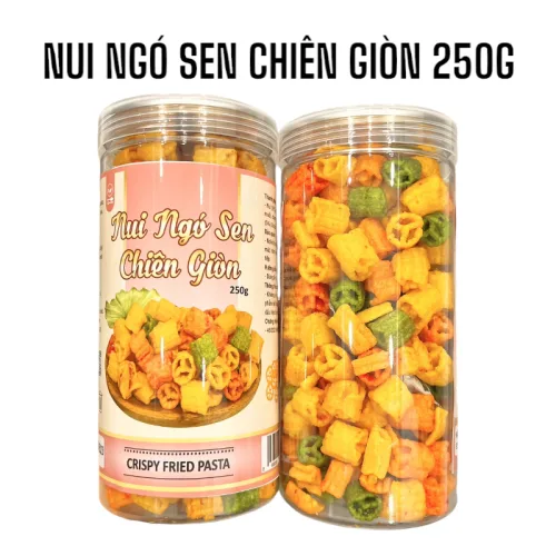 Shop sỉ nui Ngó Sen Chiên Giòn Thơm Ngon 250g Hộp