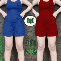 Nguồn hàng sỉ đồ bộ mặt nhà sát nách quần đùi Xs 859084 chất thun 2 da