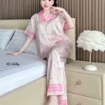 Pijama nữ quần dài tay ngắn họa tiết đơn giản size 40–60kg