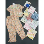 Nguồn hàng sỉ đồ Bộ Nữ Áo Cổ Sen Tay Ngắn Quần Dài Họa Tiết Đáng Yêu Vải Cotton Hàn Mịn Mát Size 45-62kg