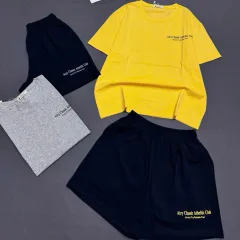 Chuyên sỉ đồ Bộ Nữ Áo Cổ Tròn Tay Ngắn Quần Đùi Vải Cotton Mịn Mát Size 45-62kg