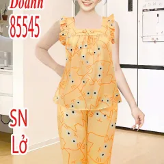Chuyên sỉ đồ bộ nữ áo sát nách quần đùi vải tole DD-85545