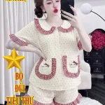 Shop sỉ đồ bộ nữ áo tay ngắn quần đùi áo bèo QV-95026