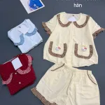Shop sỉ đồ bộ nữ áo tay ngắn quần đùi áo bèo QV-95026