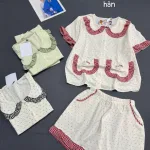Shop sỉ đồ bộ nữ áo tay ngắn quần đùi áo bèo QV-95026