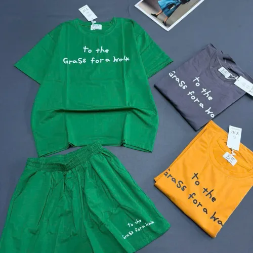 Nguồn hàng sỉ đồ bộ nữ áo tay ngắn quần đùi chất cotton xịn YM-1526