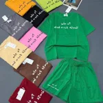 Nguồn hàng sỉ đồ bộ nữ áo tay ngắn quần đùi chất cotton xịn YM-1526