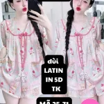 Bộ đồ nữ Phúc Tâm mặc nhà cổ sen, latin in 5D mã 25-71 G110S1234