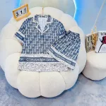 Pijama nữ Phúc Lâm 135S tay ngắn, quần đùi big size 70-80kg