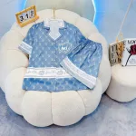 Pijama nữ Phúc Lâm 135S tay ngắn, quần đùi big size 70-80kg