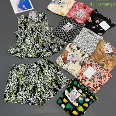 Bộ đồ nữ PT-7526 quần đùi, áo sát nách dáng xòe lụa mango size 2-3
