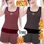 Bộ đồ nữ thun borip TS-95276 gồm áo sát nách và quần đùi