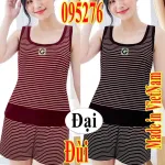 Bộ đồ nữ thun borip TS-95276 gồm áo sát nách và quần đùi