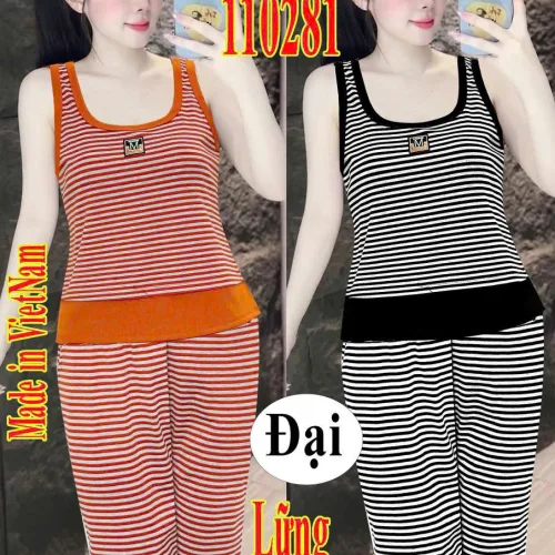 Shop sỉ đồ bộ nữ sát nách quần lững thun borip