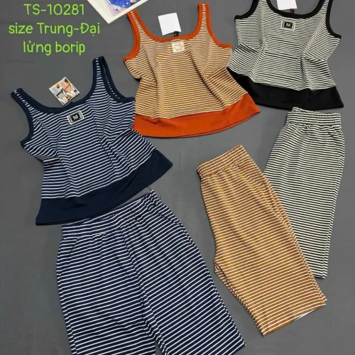 Shop sỉ đồ bộ nữ sát nách quần lững thun borip