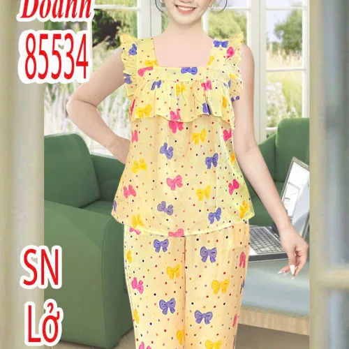 Chỗ sỉ đồ bộ nữ sát nách quân lững vải tole Dd-85534