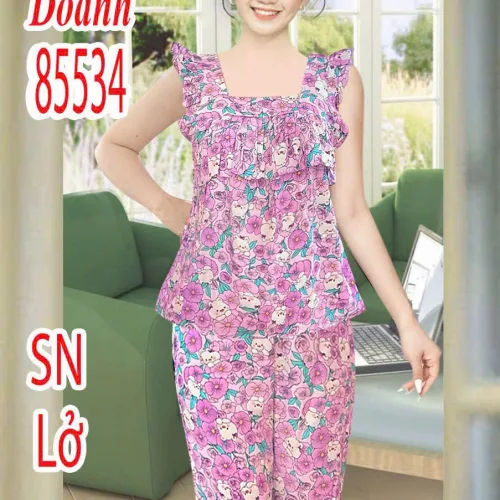 Chỗ sỉ đồ bộ nữ sát nách quân lững vải tole Dd-85534