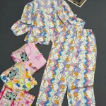 Bộ mặc nhà nữ baby doll tay dài quần dài vải tole QV-15026