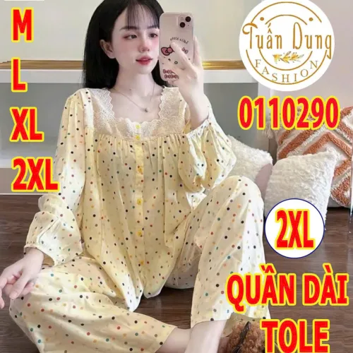 Shop sỉ đồ bộ nữ tay dài quần dài TD-10290