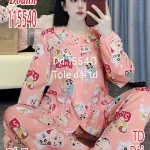 Đồ bộ nữ Dd-15540 tay dài, quần dài vải tole