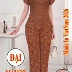 Nơi lấy sỉ đồ bộ nữ tay ngắn quần 9 tấc size đại big size KU-1026