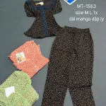 Chuyên sỉ đồ bộ nữ tay ngắn quần dài áo dập ly MT-1563
