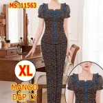 Chuyên sỉ đồ bộ nữ tay ngắn quần dài áo dập ly MT-1563