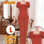 Chuyên sỉ đồ bộ nữ tay ngắn quần dài áo dập ly MT-1563