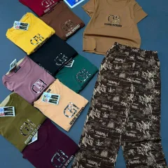 Shop sỉ đồ bộ nữ tay ngắn quần dài suông KH-05411