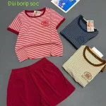 Bộ đồ nữ cotton KH-95411 gồm áo tay ngắn và quần đùi