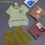 Bộ đồ nữ cotton KH-95411 gồm áo tay ngắn và quần đùi